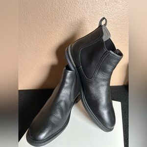 Hush Puppies Men's Davis HMO2077-007Black 14W Chelsea Leather Slip On Boot.